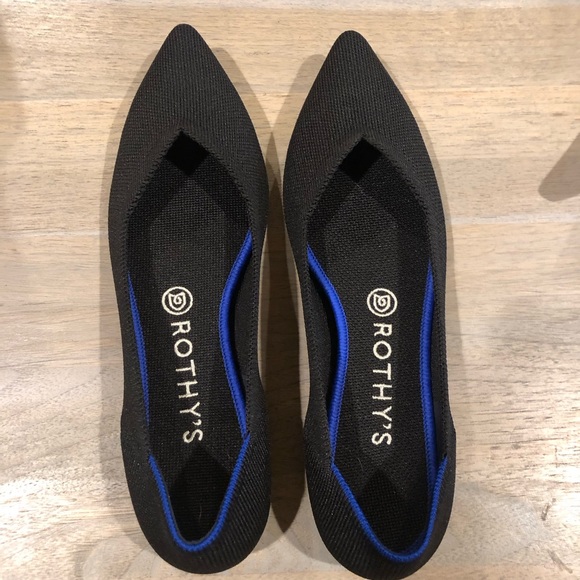 Rothy's Shoes - ROTHY'S The Point $145 Black Flats - Women's size 9